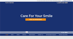 Desktop Screenshot of huhndental.com