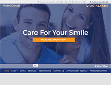 Tablet Screenshot of huhndental.com